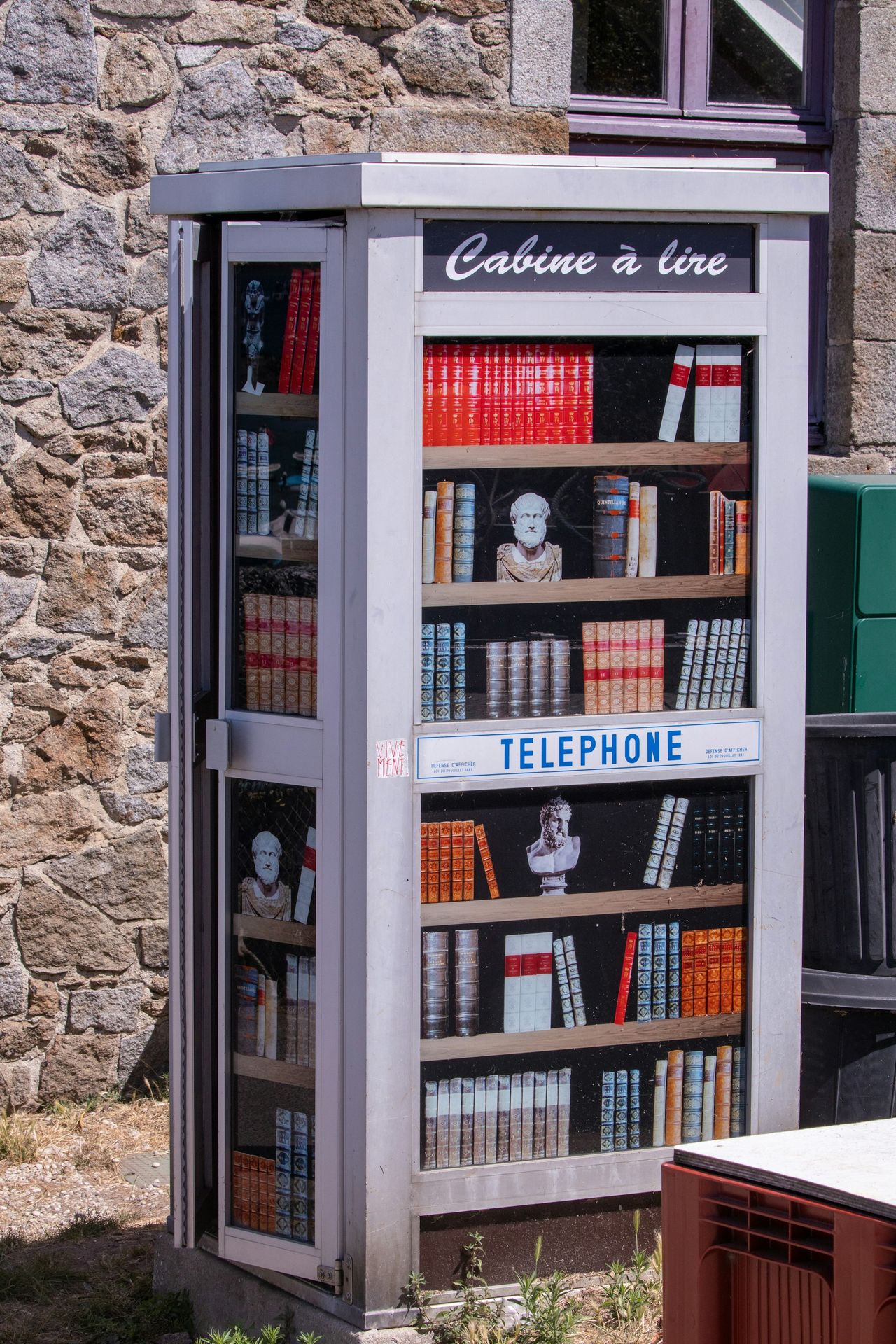 a book case with books